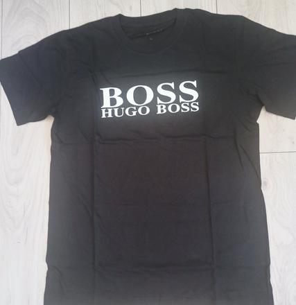 Pánske tričko čierne m, hugo boss,m