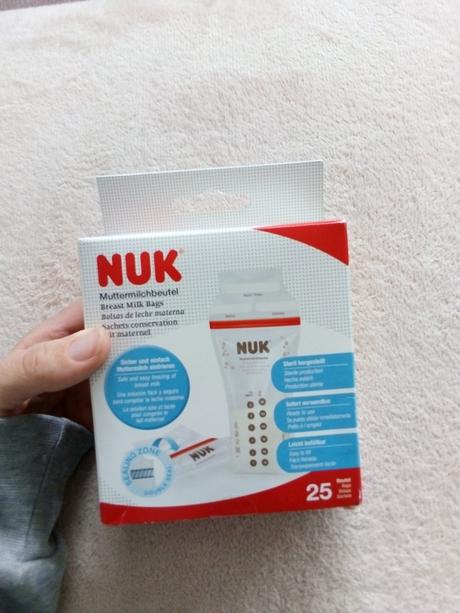 Vrecka na materske mlieko, nuk