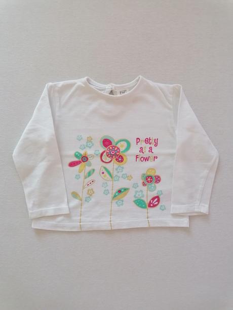 Bavlnene tricko s kvetmi, f&f,86