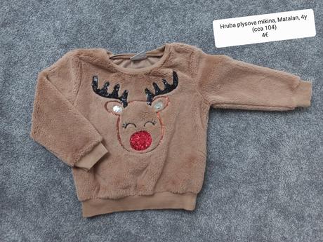 Hruba plysova mikina, matalan, 104, matalan,104