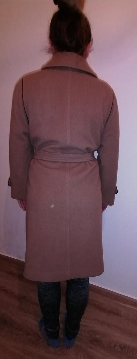 Flaušový svetlý kabát, m