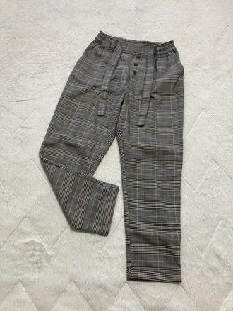 Nohavice kárované, h&m,152