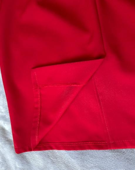 Červené šaty s opaskom adika, l