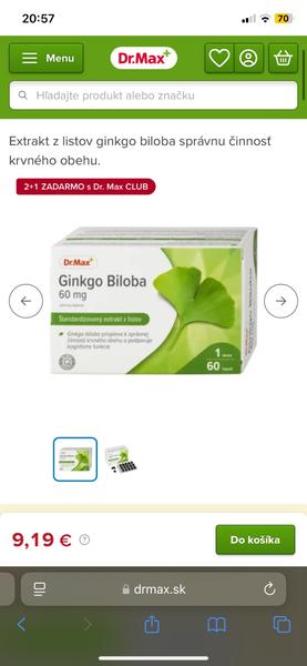 Máte skúsenosti s účinkami Ginkgo biloba?