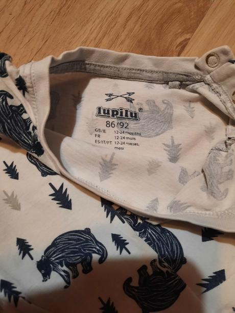 Tričko s medvedikmi, lupilu,86