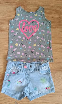 Šortky + tielko 110, takko,110