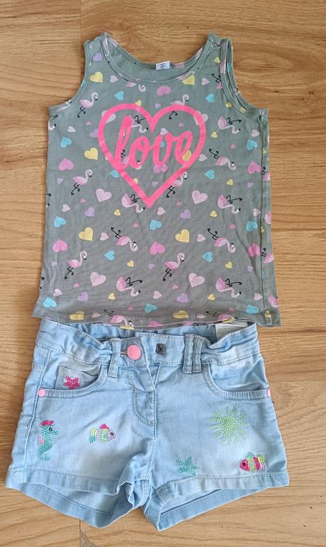 Šortky + tielko 110, takko,110