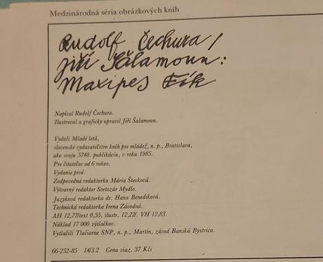 Maxipes fík - kniha, 