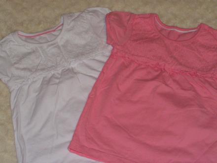 2 x bavlnená tunika/tričko, mothercare,92