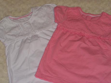 2 x bavlnená tunika/tričko, mothercare,92