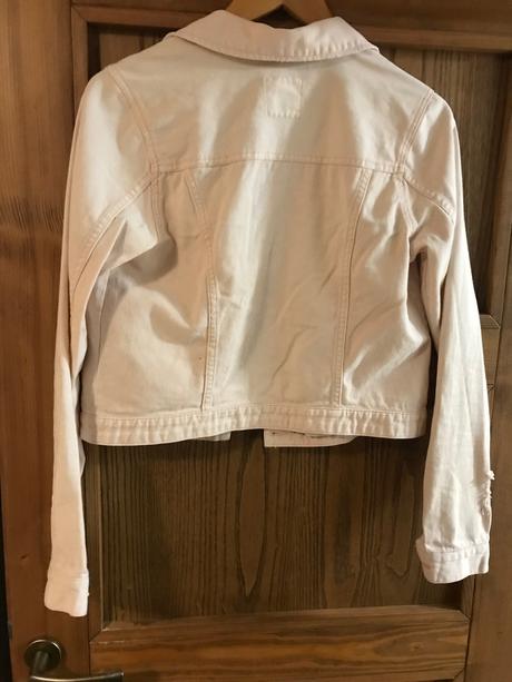 Riflova bunda biela do ruzova xs/170, h&m,170