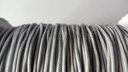 Shamballa šnúrka nylonová sivá - 1,5 mm, 