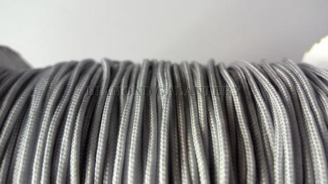 Shamballa šnúrka nylonová sivá - 1,5 mm, 