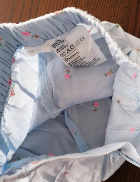 Jemny kvietkovany kompletik, h&m,74