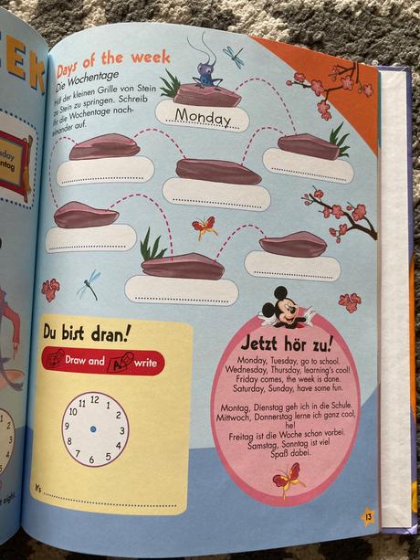 Disney's magic english mit cd my day mein tag, 