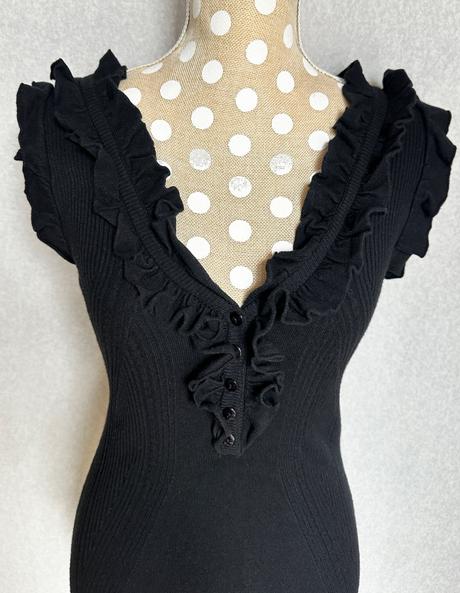 Úpletové minišaty s kašmírom, xs