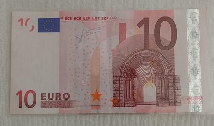 10 euro 2002 bankovka,