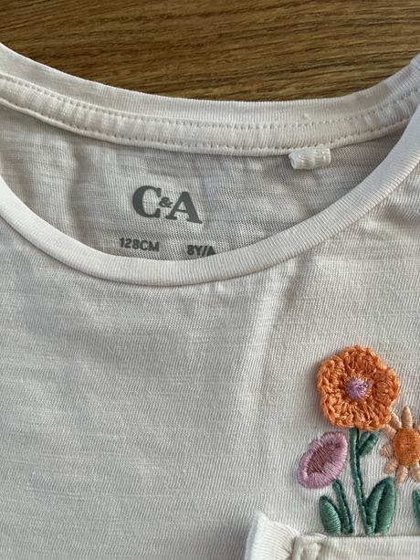 C&a suknička a tričko 128, c&a,128