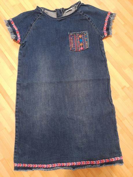 Riflové šaty 134/140, f&f,140