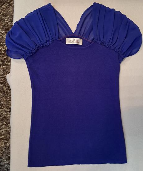 Modre svetrikove tricko s, s