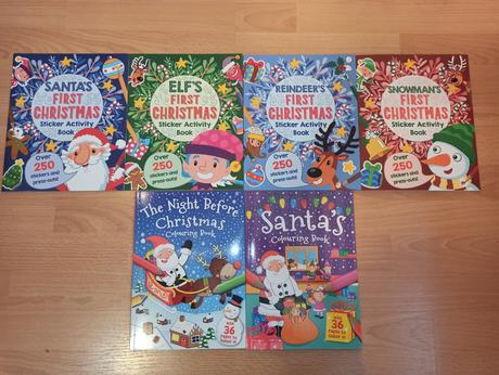First christmas sticker activity colouring book, 
