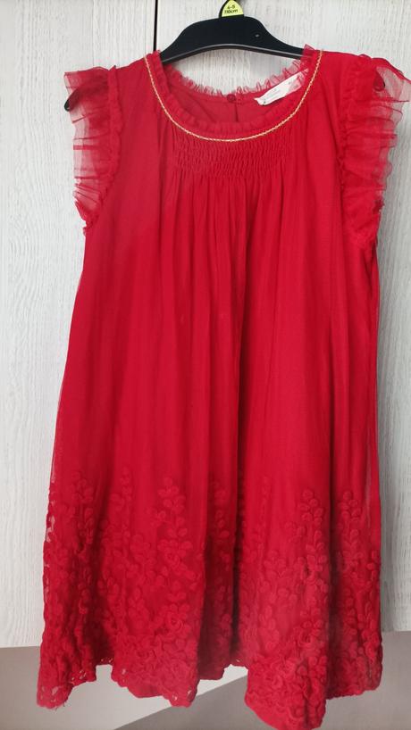 Vyšívané tylové šaty zara, zara,122