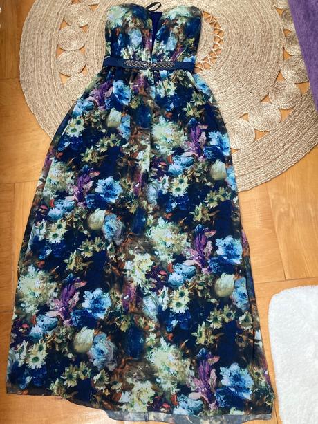 Maxi spoločenské saty, s