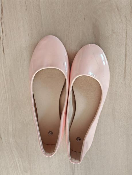 Nude jemne marhulove balerinky 38, 38
