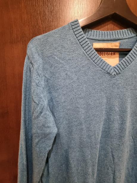 Tyrkysový sveter hollister, hollister,s