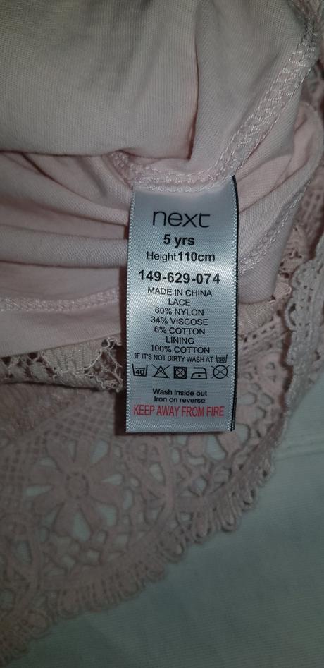 Krajkové šaty, next,110