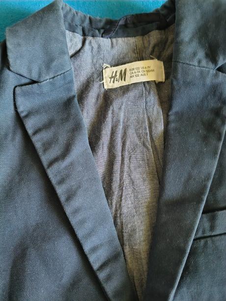 Tmavomodré sako 122, h&m,122