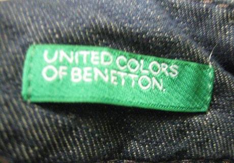 Značková riflova suknička-nádherna, benetton,l