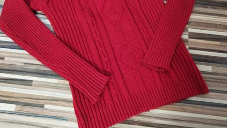 Červený pulóver xs/s, xs