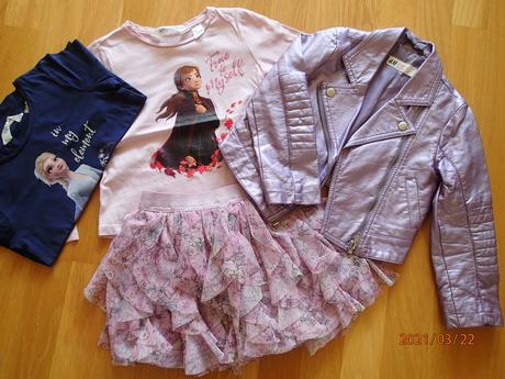 Fialkový komplet, h&m,98