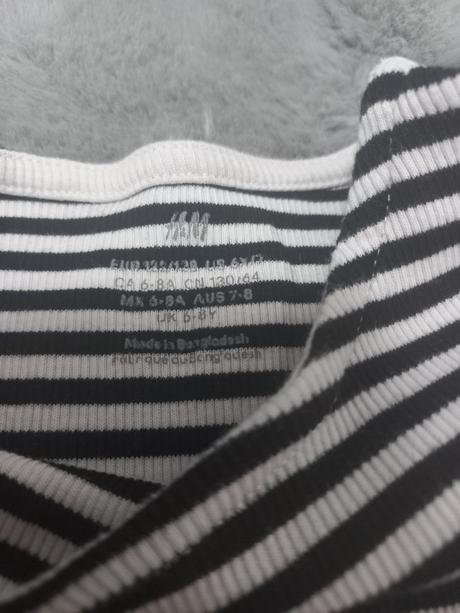 Vrubkovane saty, h&m, 122/128, h&m,122