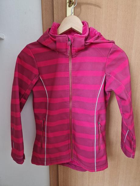 Softshelova bunda tchibo 146/152 ruzova, tchibo,146