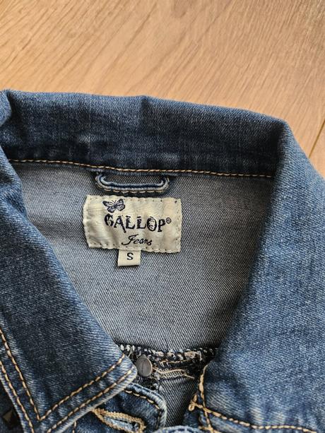 Džínsová bunda vybíjaná, s