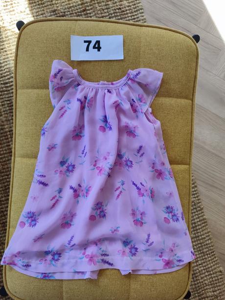 Šaty mix- veľkosť 74 - 1 e/ ks, 74