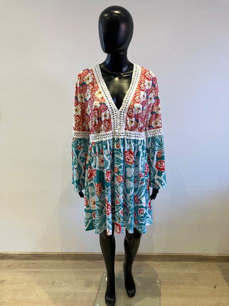 Dámske vzorované šaty bodyflirt (44-46), xxl