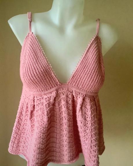 Pletený top, fishbone,l