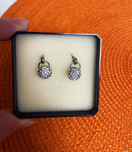 Štrasové trblietavé náušnice, 