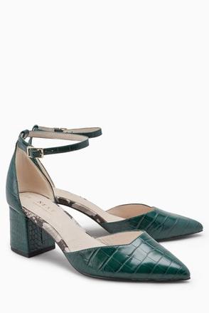 Zelené lakované lodičky, next,41