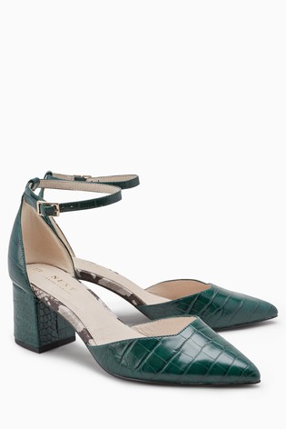 Zelené lakované lodičky, next,41