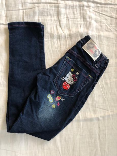 Elastické rifle s hello kitty, sanrio,134