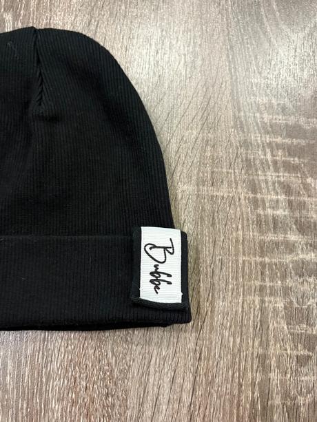 Bubbe čierna vrubkovana čiapka na 3-5 rokov, bubbe,104