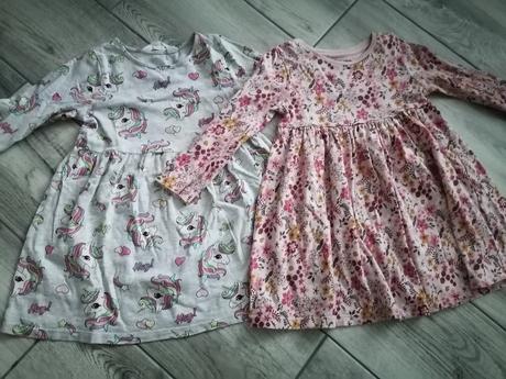 Šatky - 98/104 h&m dlhý rukáv, 104