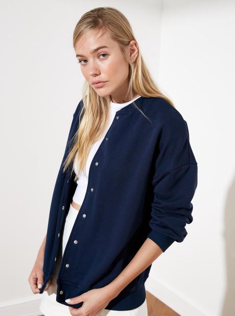 Tmavomodrá mikina - m, m