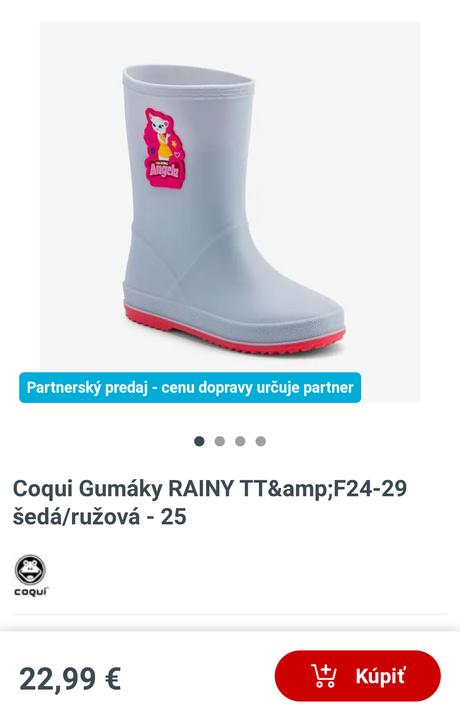 Detské gumáky 26, coqui,26