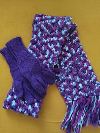 Šál s rukavicami, m