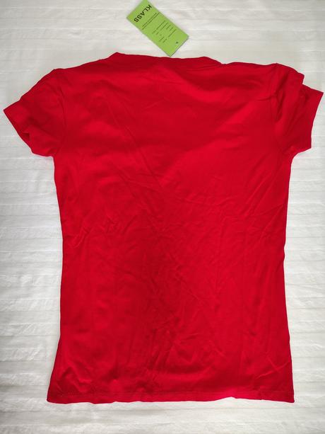 Dámsky červený elastický top, klass, xs, xs